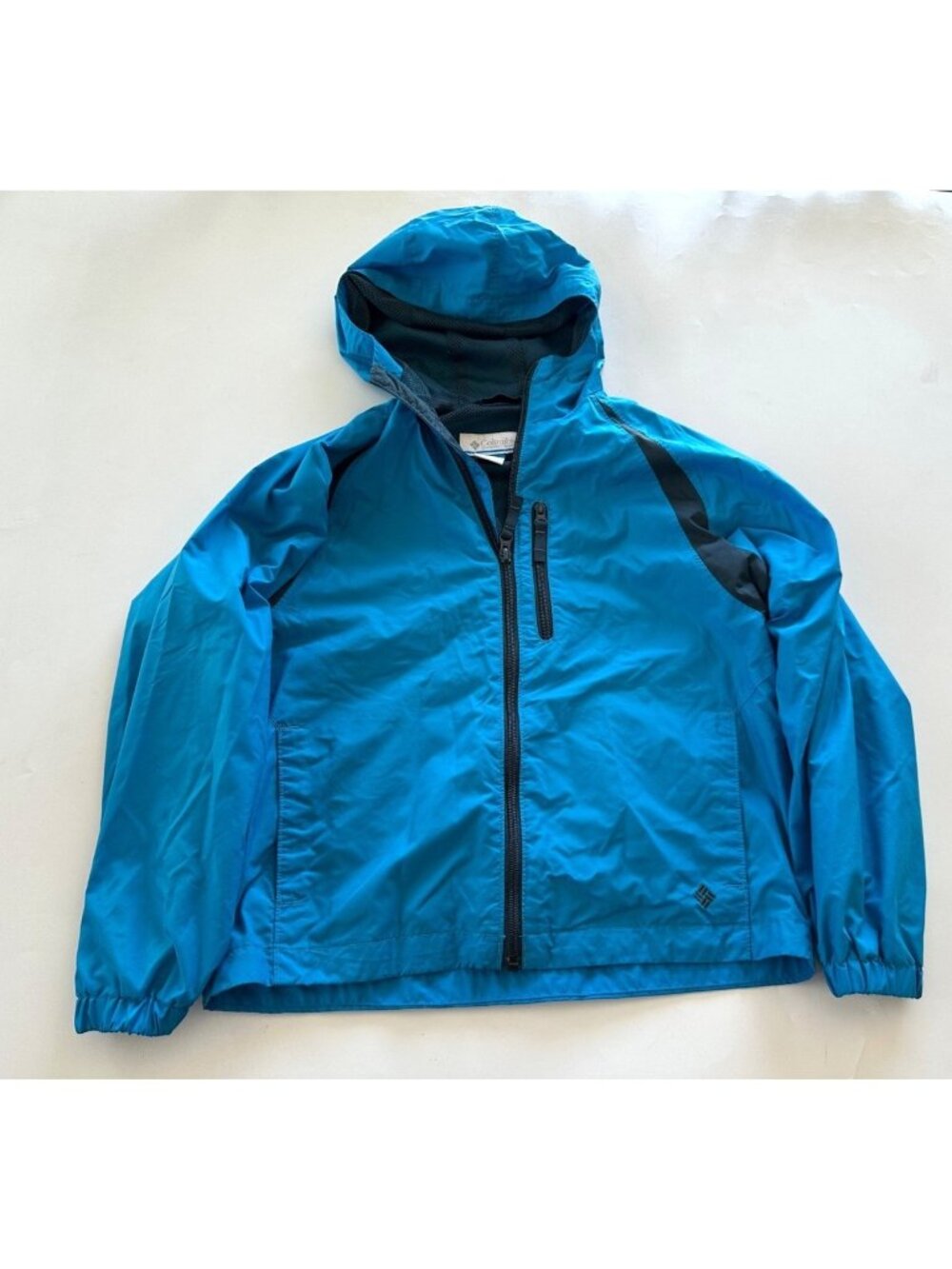 Columbia Boys 10/12 Flow Summit Windbreaker Jacket Blue
